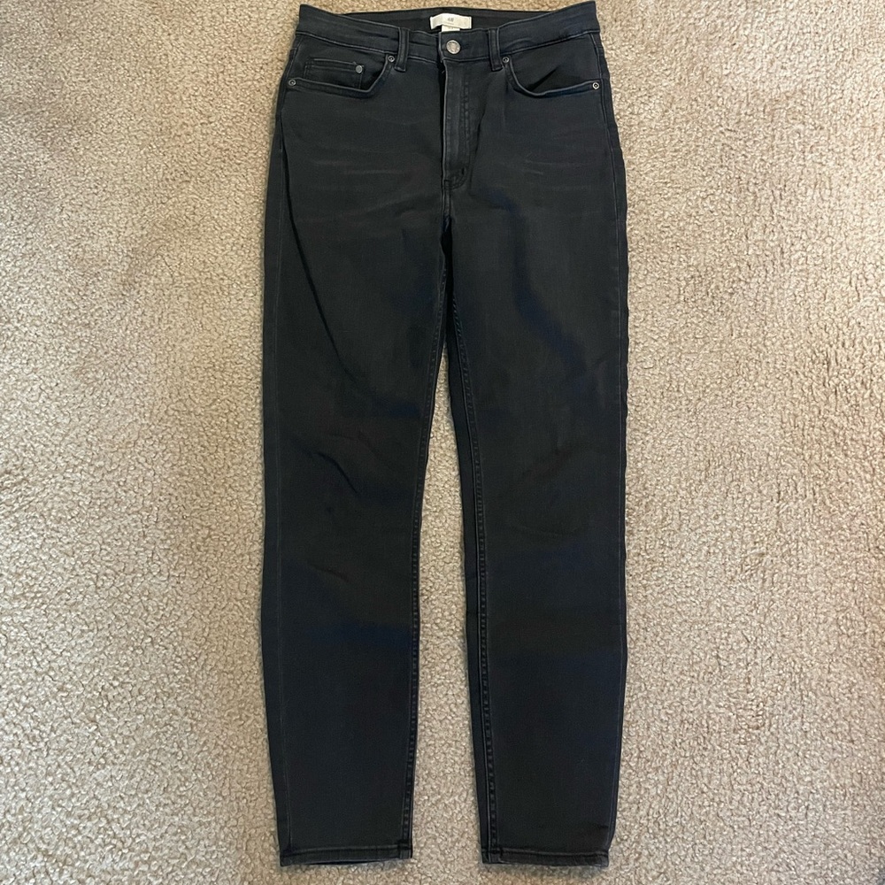 Straight leg black jeans